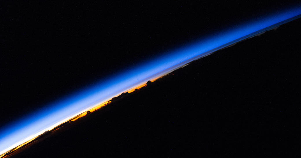 Atmosfera Ziemi z perspektywy Międzynarodowej Stacji Kosmicznej. /NASA /NASA