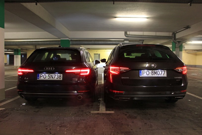 Audi A4 i Skoda Superb /INTERIA.PL