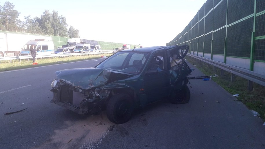 Audi, którym jechali poszukiwani /Policja