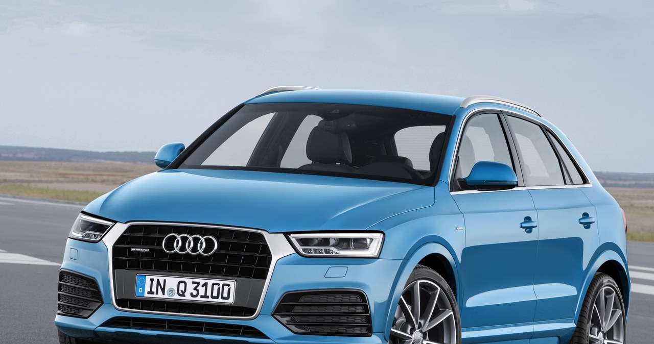 Audi Q3 ma z przodu charakterystyczną dla modeli tego producenta dużą osłonę chłodnicy „singleframe”; dostępne były wyróżniające się kolory nadwozia, ale na rynku używanych są rzadko spotykane. /materiały prasowe