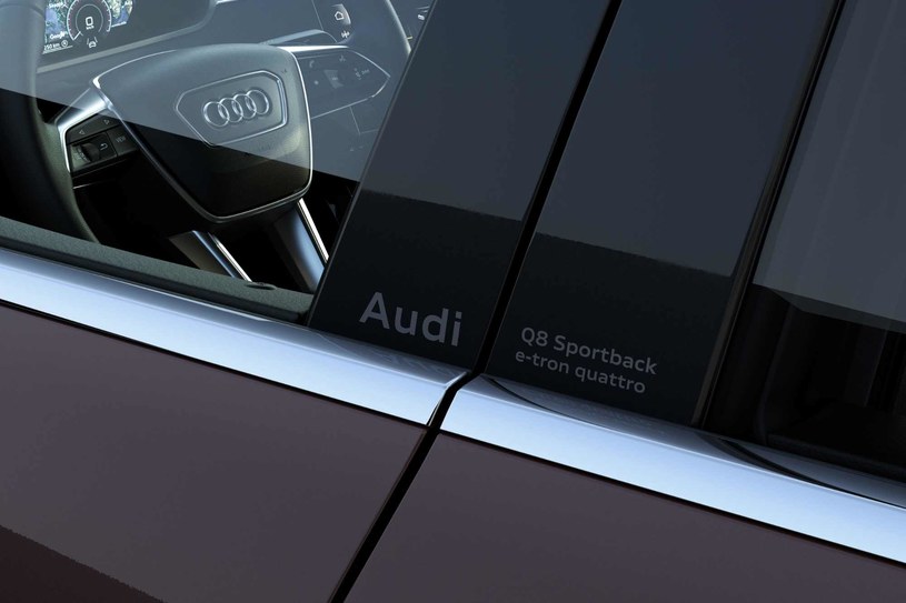 Audi Q8 e-tron zyskało oznaczenie na ramach drzwi /materiały prasowe