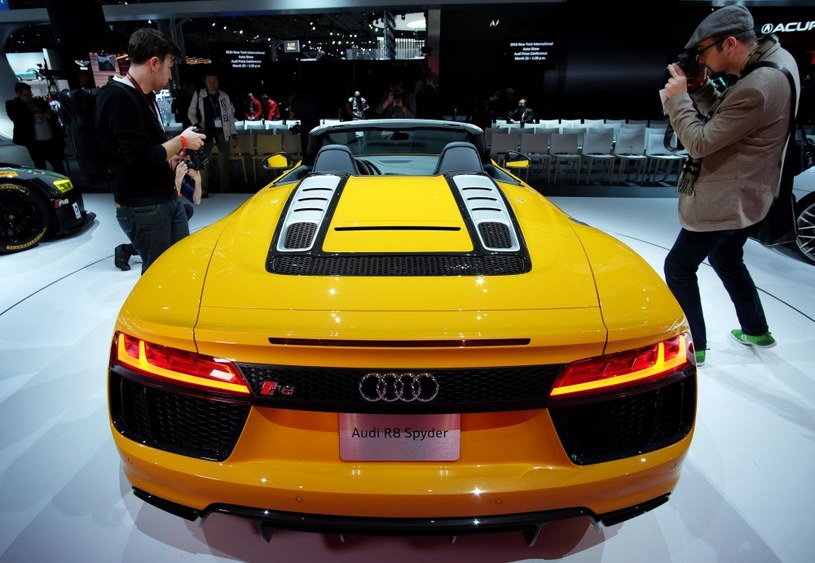 Audi R8 Spyder V10 New York International Auto Show /AFP
