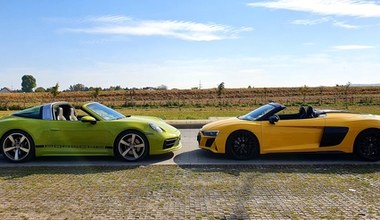 Audi R8 Spyder V10 RWD i Porsche 911 Targa 4S – pojedynek marzeń
