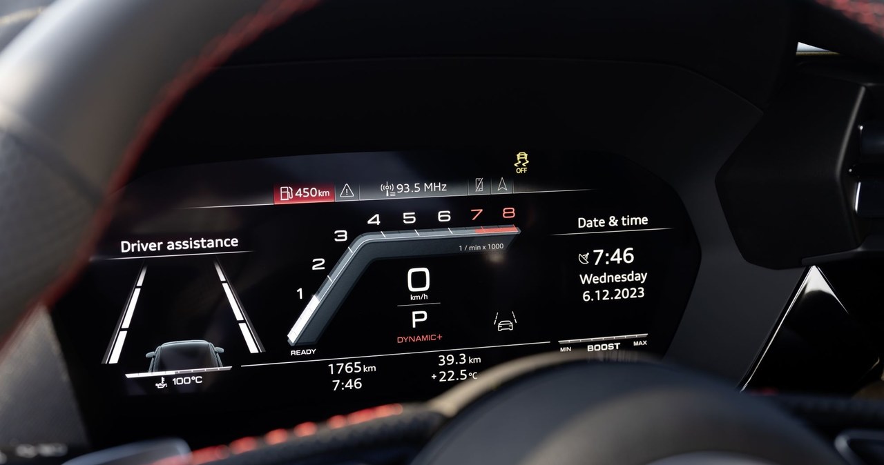 Audi S3 po modernizacji otrzymało nowy tryb jazdy - dynamic+. /materiały prasowe