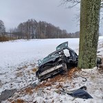 Audi uderzyło w drzewo. 25-latka zginęła na miejscu