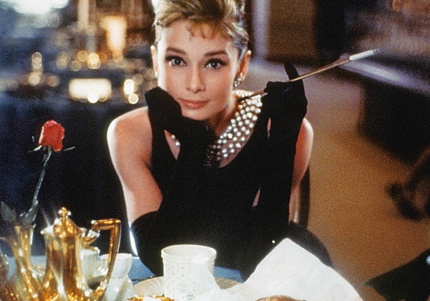 Audrey Hepburn na planie "Śniadanie u Tiffany'ego" /DPA /PAP