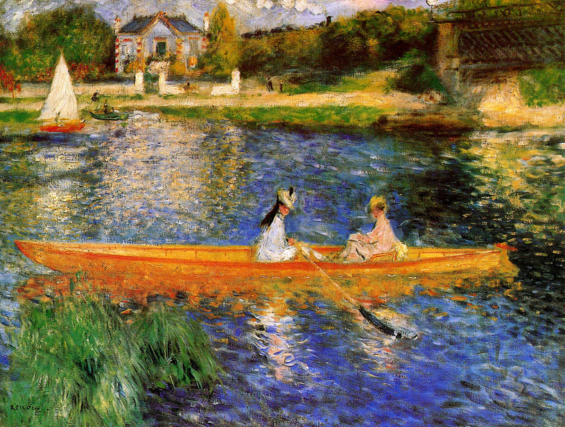 Auguste Renoir - Na brzegu Sekwany /Wikiart.org /INTERIA.PL/materiały prasowe