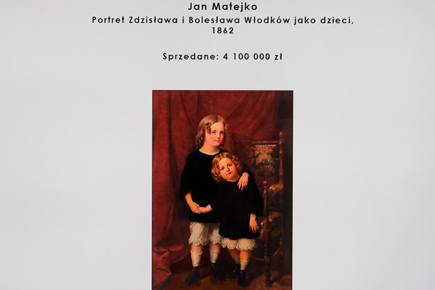 Aukcja obrazu "Portret Zdzisława i Bolesława Włodków" /Paweł Supernak /PAP