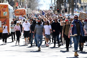 Australia: They are protesting against the restriction.  There were clashes with the police