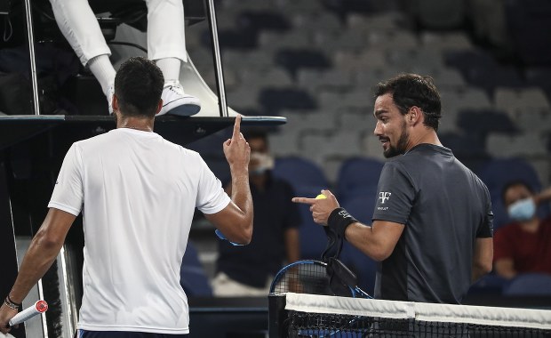 Australian Open: Ostra kłótnia Fogniniego i Caruso po meczu 