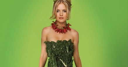 Australijska aktorka Pippa Black na plakacie promującym wegetarianizm /AFP