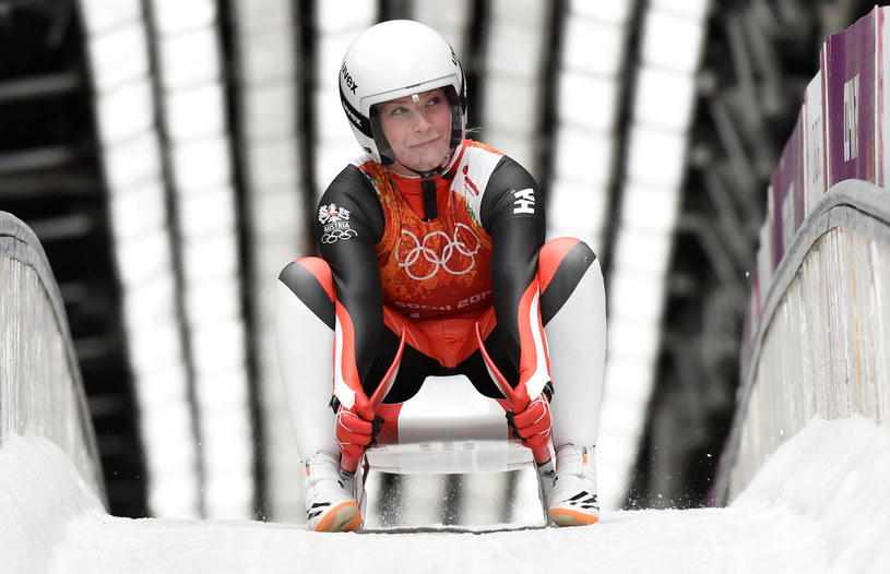 Austriaczka Miriam Kastlunger podczas igrzysk w Soczi /AFP