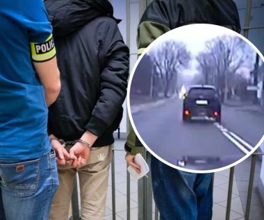 Autem i pieszo. Uciekał przed policją, "bo się zestresował" [NAGRANIE]