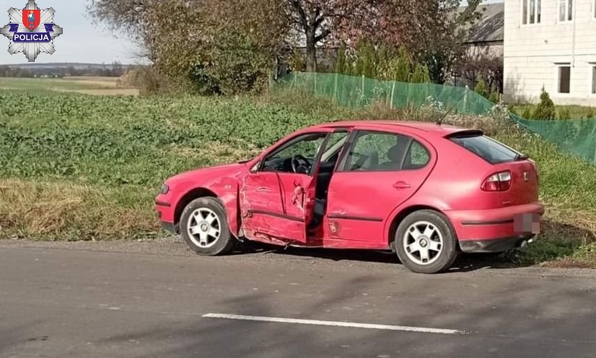 Auto, którym 14-latek doprowadził do wypadku /policja Zamość  /Policja