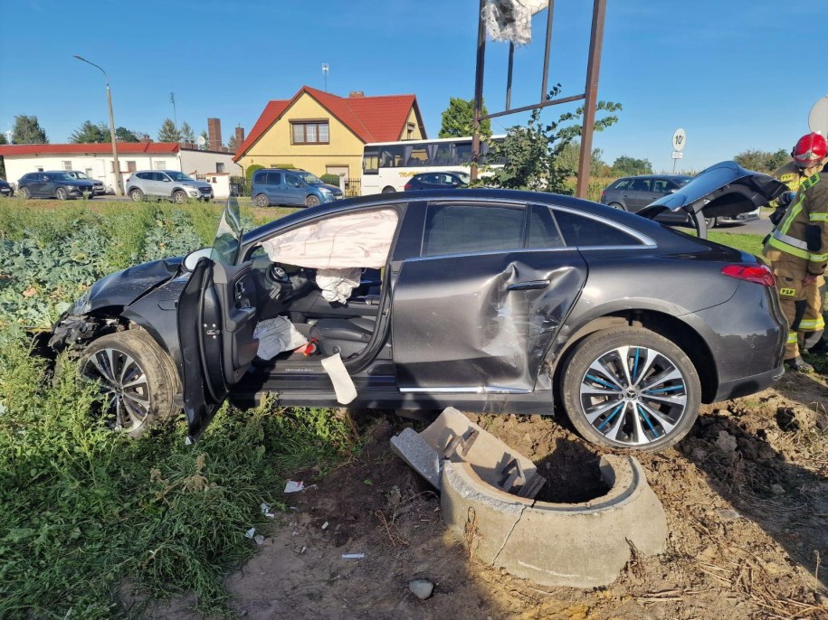 Auto, którym jechało małżeństwo /KPP Gniezno /Policja