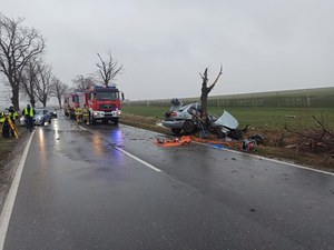 Auto owinięte wokół drzewa. Tragedia w Stanowicach