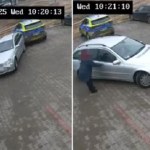 Auto stoczyło się prosto na radiowóz. 70-latek liczył, że ucieknie policji