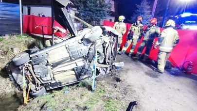Auto uderzyło w betonowy przepust. Tragedia w Białce Tatrzańskiej