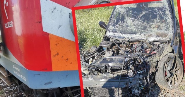 Auto wjechało pod pociąg. Nietrzeźwy maszynista zbiegł /Policja