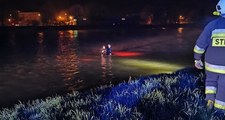 Auto wpadło do wody w Sanoku. Pięć osób w środku