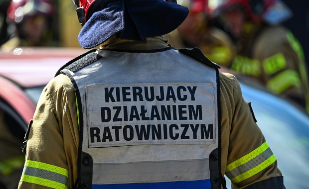 Auto zapaliło się po uderzeniu w drzewo. Nocny wypadek w Krakowie