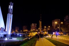 Autobus bez kierowcy wjechał przed kościół