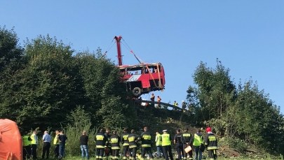 Autobus spadł ze skarpy: Akt oskarżenia przeciwko ukraińskiemu kierowcy