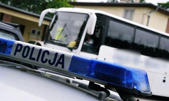 Autokar, którym miał jechać pijany kierowca /Policja Lublin /Policja