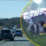 bus Autokar się rozbił i dachował na autostradzie w USA. Co najmniej pięć ofiar