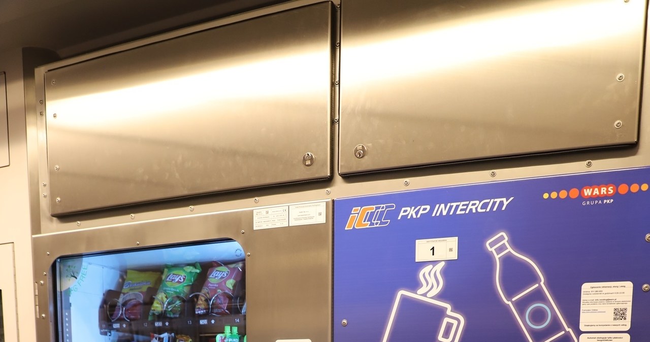 Automat vendingowy z wagonów PKP Intercity. /PKP Intercity /materiały prasowe