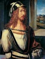 Autoportret: Albrechta Dürera (1498 r.) /Encyklopedia Internautica