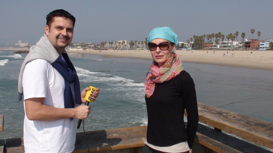 Autor wpisu z reżyserką Anetą Kopacz /Paweł Żuchowski /RMF FM