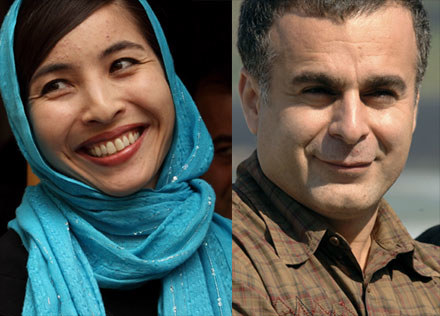 Autorka (L) i reżyser (P) filmu "No One Knows About Persian Cats" - fot. Majid / Carlos Alvarez /Getty Images/Flash Press Media
