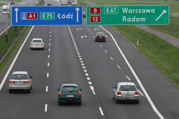 Autostrada A1 w okolicach Piotrkowa. Fot. Łukasz Jóźwiak /Reporter