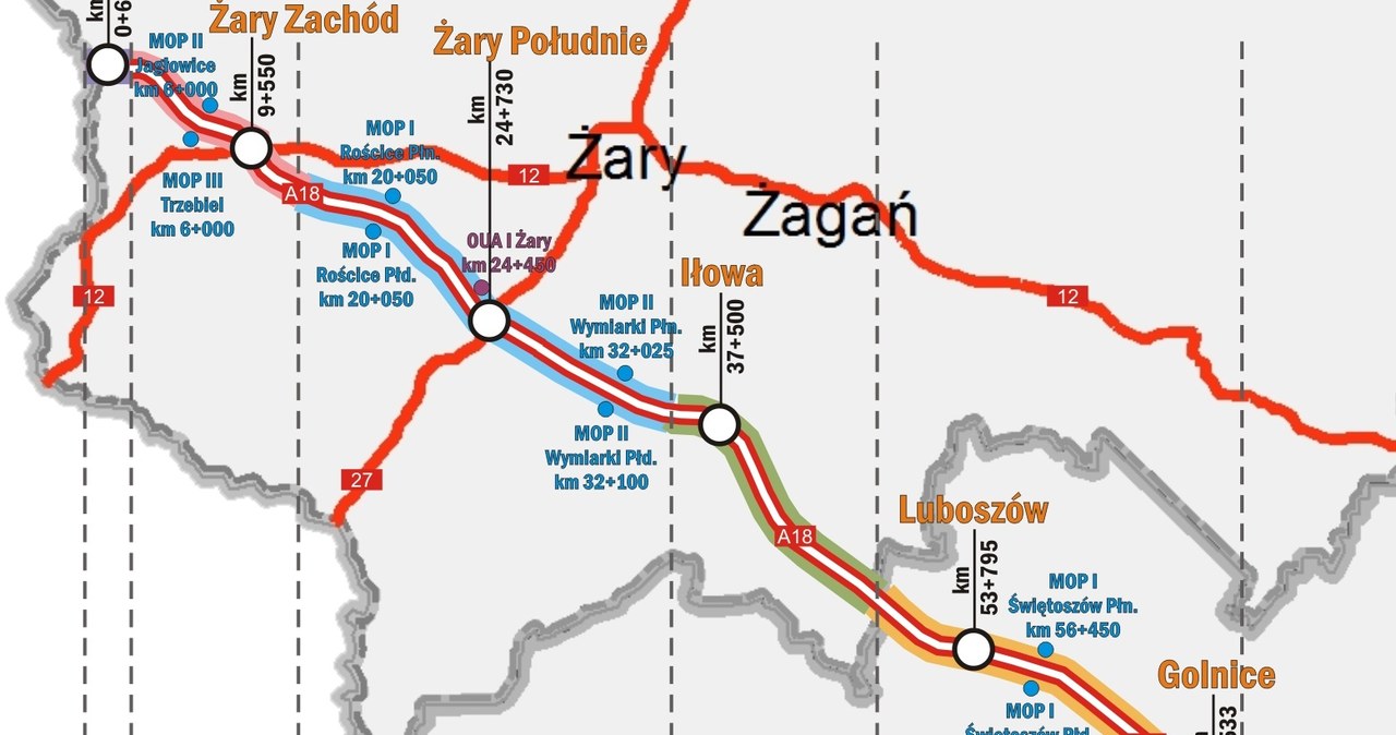 Autostrada A18 na powstać w przyszłym roku /GDDKiA