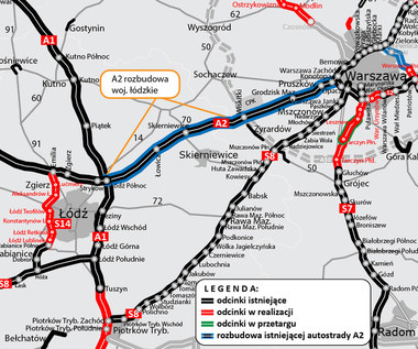 Autostrada A2 będzie miała osiem pasów. GDDKiA podała szczegóły rozbudowy