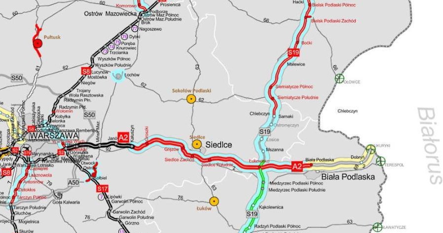 Autostrada A2 ma dotrzeć do Białej Podlaskiej pod koniec 2024 roku /GDDKiA