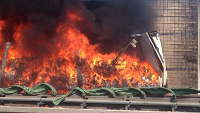 Autostrada A4: Po pożarze ciężarówki zdecydowano o wymianie nawierzchni
