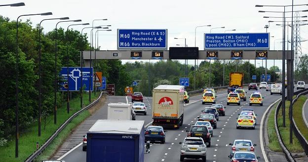 Autostrada M60 niedaleko Manchesteru w Anglii /PAP