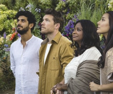 Avraham Aviv Alush, Sam Worthington, Octavia Spencer i Sumire Matsubara w scenie z "Chaty"