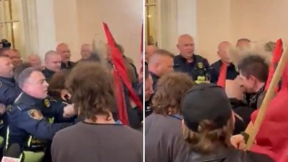 Awantura i przepychanki podczas sesji rady Warszawy