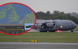 Awaria i rekord śledzenia Flightradar24. Lot samolotu z trumną królowej Elżbiety II oglądały miliony