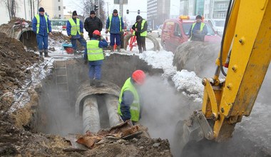 Awaria magistrali ciepłowniczej w Piotrkowie