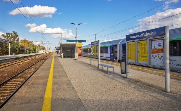 Awaria pociągu na Dworcu Wschodnim w Warszawie
