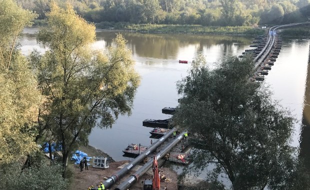 Awaria w "Czajce". Alternatywny rurociąg połączył dwa brzegi Wisły