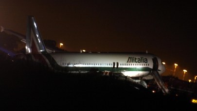 Awaryjne lądowanie samolotu Alitalii