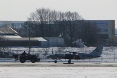 Awaryjne lądowanie samolotu na lotnisku w Gdańsku
