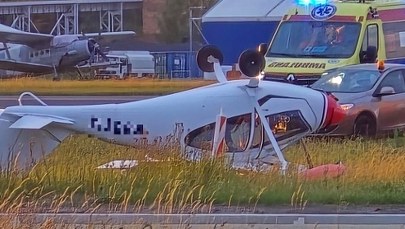 Awionetka na dachu! Incydent na lotnisku aeroklubu