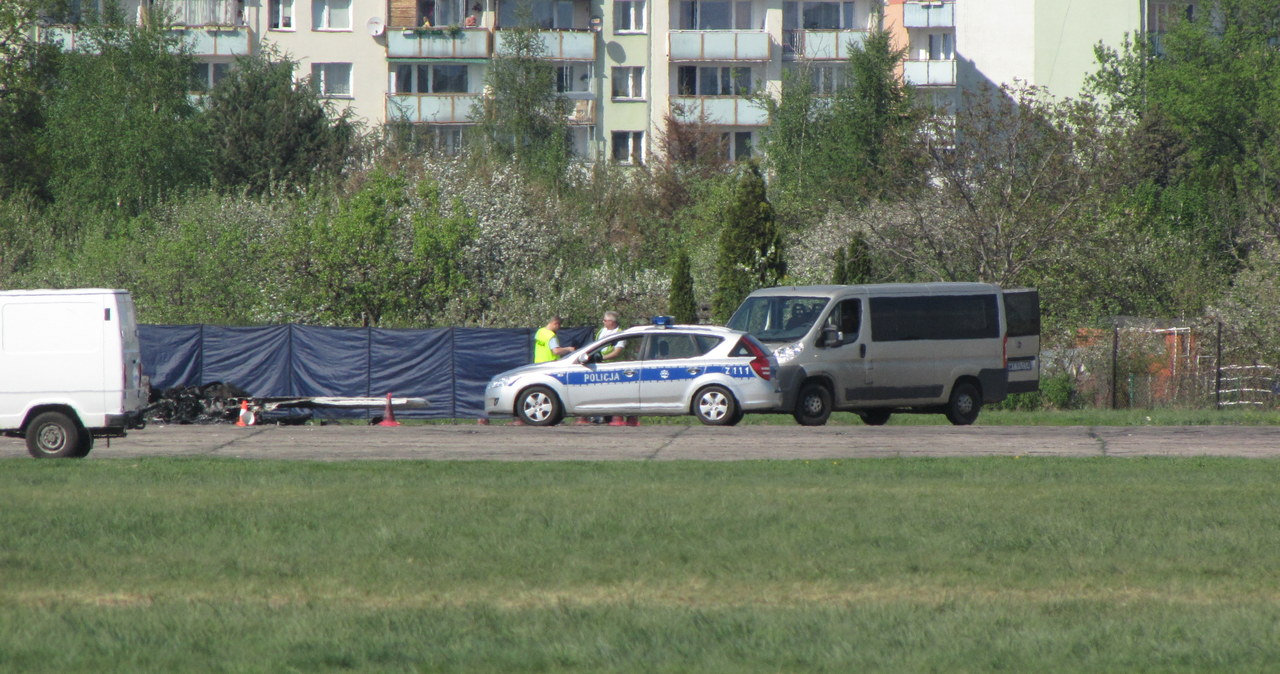 Awionetka rozbiła się na Bemowie