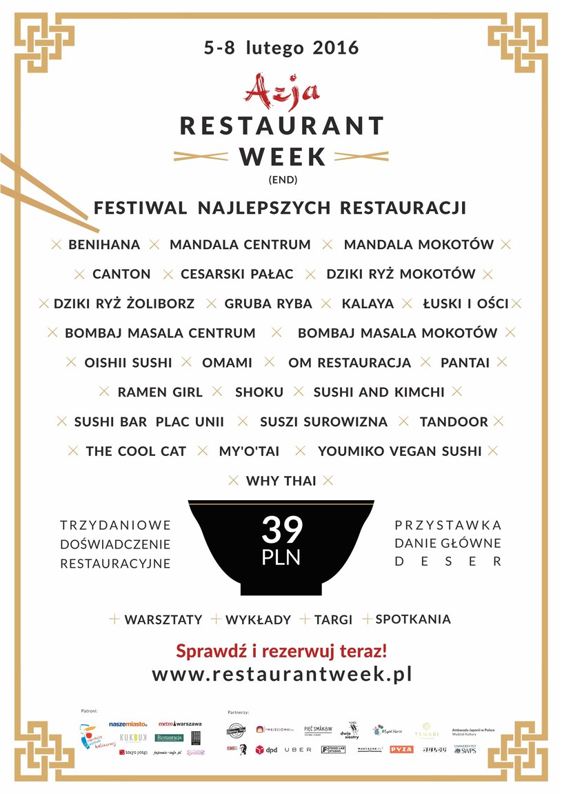 Azja Restaurant Week(end) to już piąta edycja festiwalu /materiały prasowe
